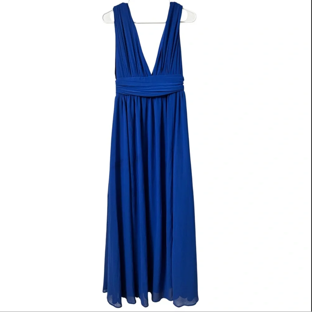 Lulus Heavenly Hues Royal Blue Maxi Dress Women’s Size Small - Picture 4 of 8